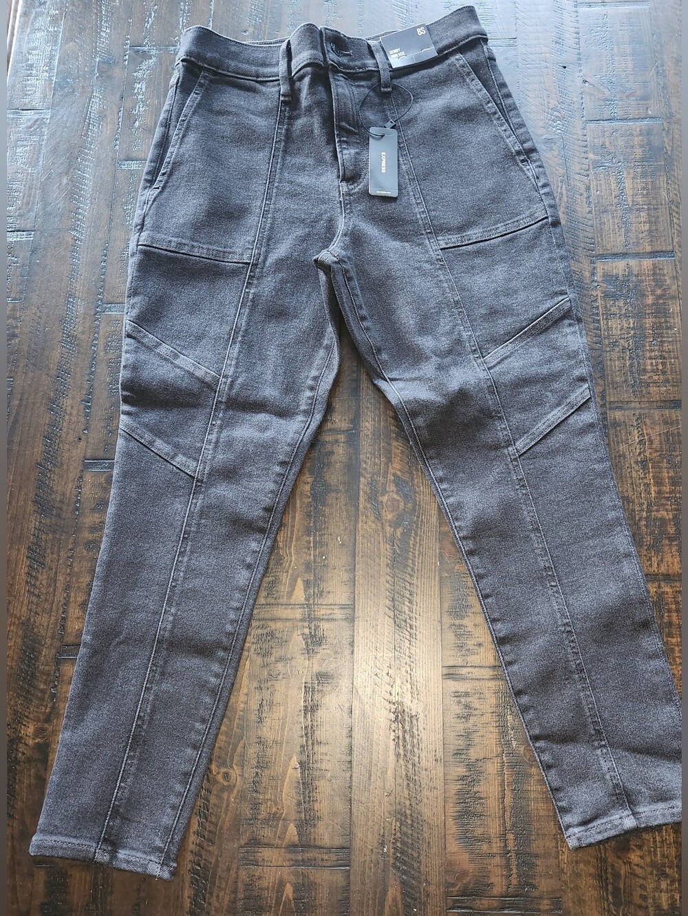 Express: High-Rise Utility Skinny Jeans